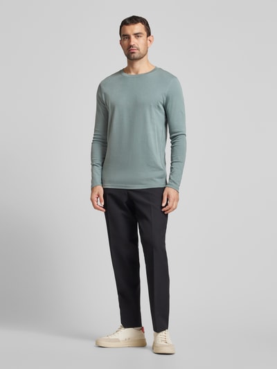 MCNEAL Longsleeve mit Rundhalsausschnitt Rauchblau 1