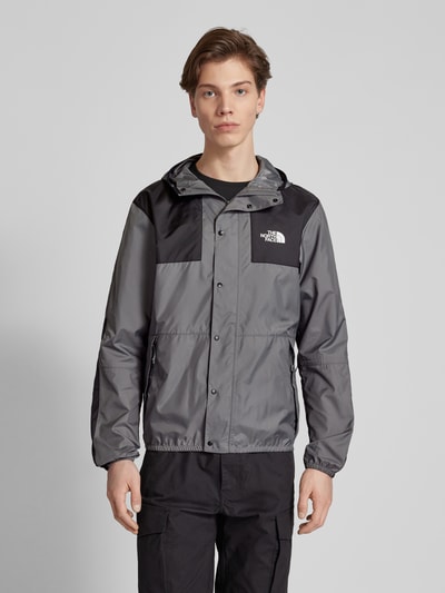 The North Face Jack met labelprint, model 'SEASONAL MOUNTAIN' Antraciet - 4