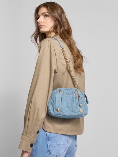 Liu Jo White Crossbody Bag mit Label-Detail Modell 'KATE' Jeansblau 1