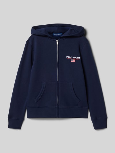 Polo Sport Sweatjacke mit Label-Stitching Marine 1