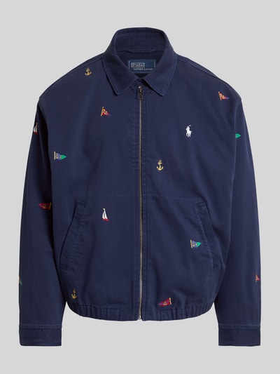 Polo Ralph Lauren Regular Fit Blouson aus reiner Baumwolle mit Stickereien Marine 2