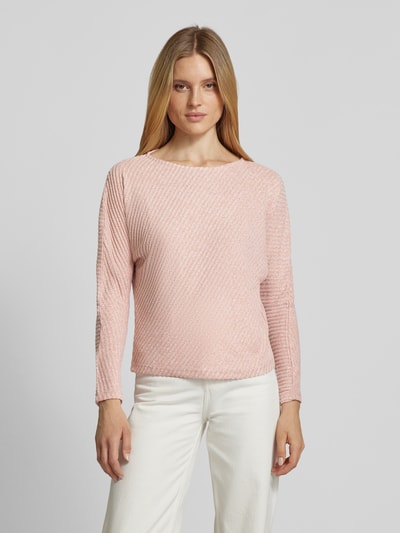 OPUS Longsleeve mit Rundhalsausschnitt Modell 'Sakim' Rose 4