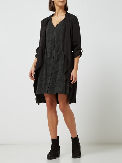 ICHI Kleid mit Allover-Muster Black 1