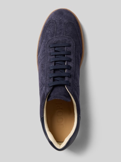 JOOP! SHOES Leren sneakers met labelopschrift, model 'velluto misto ike' Marineblauw - 3