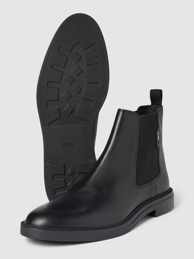 BOSS Chelsea Boots mit Label-Details Modell 'Calev' Black 4