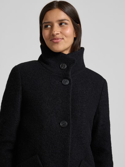 Fuchs Schmitt Lange jas met opstaande kraag en steekzakken Zwart - 3