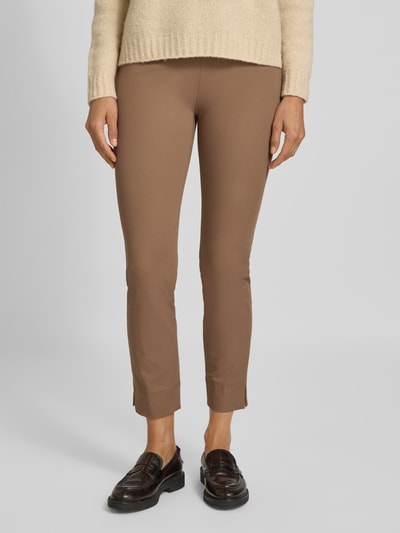 SEDUCTIVE Spodnie capri z elastycznym pasem model ‘SABRINA’ Camel 4