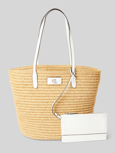 Lauren Ralph Lauren Shopper mit Label-Detail Modell 'BRIE' Sand 2