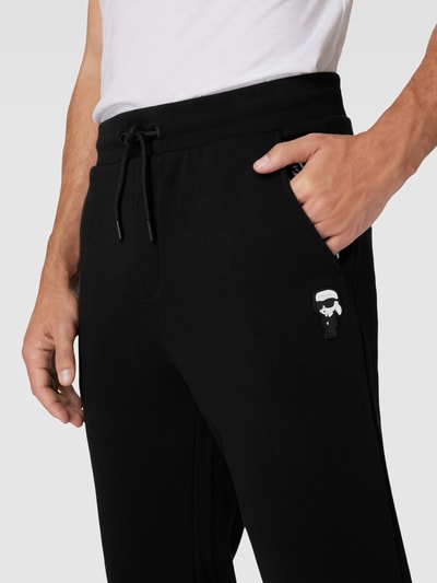 Karl Lagerfeld Joggingbroek met labelpatch Zwart - 3