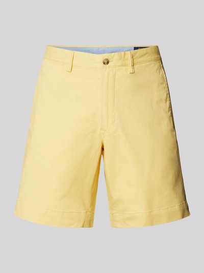 Polo Ralph Lauren Stretch Straight Fit Shorts mit Gürtelschlaufen Modell 'BEDFORD' Gelb 2