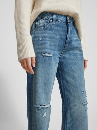 BOSS Boyfriend jeans in destroyed-look, model 'CROSSROAD' Jeansblauw - 3