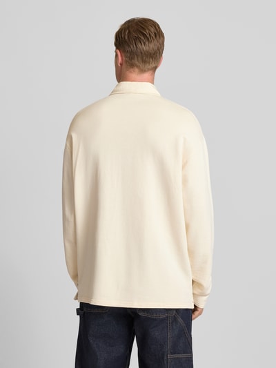 Forét Langarmshirt aus Escorial Wolle mit Polokragen Modell 'MATCH' Offwhite 5