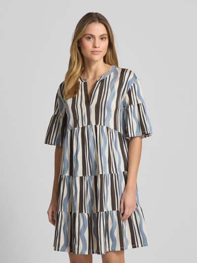 Weekend Max Mara Knielanges Kleid mit Tunikakragen Modell 'ELY' Hellblau 4