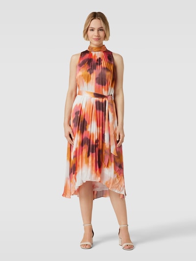 Esprit Collection Midi-jurk met strikceintuur Felroze - 4