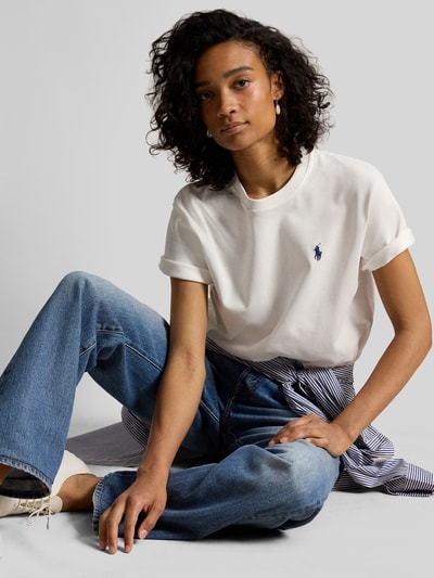 Polo Ralph Lauren T-shirt o kroju relaxed fit z czystej bawełny Biały 3