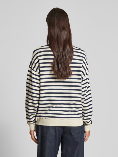 Bash Relaxed fit sweatshirt met ronde hals, model 'BENJAMIN' Marineblauw - 5