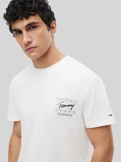 Tommy Jeans regular fit T-shirt van puur katoen met rugprint Wit - 3
