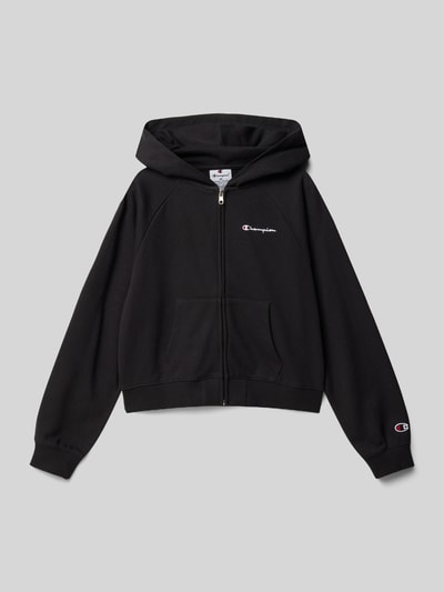 CHAMPION Sweatjacke mit Label-Stitching Black 1