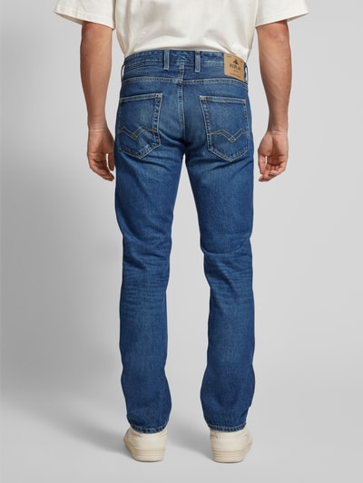 Replay Straight Fit Jeans im 5-Pocket-Design Modell 'Grover' Jeansblau 5