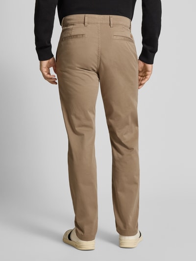 BOSS Orange Regular fit chino van katoenmix Lichtbruin - 5