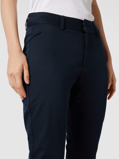 Kaffe Regular fit broek met steekzakken opzij, model 'Kalea' Marineblauw - 3