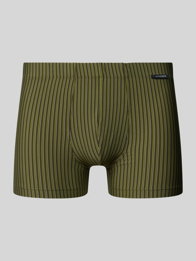 Produktfoto, Trunks mit elastischem Bund und Label-Detail von Schiesser im Allover-Look aus Material-Mix mit Stretch-Anteil, körpernahe Passform