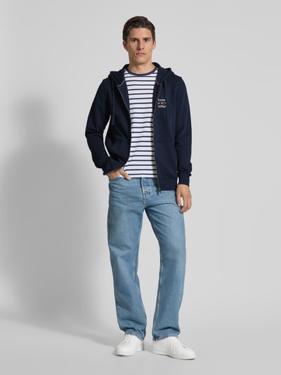 Tommy Hilfiger Regular Fit Sweatjacke aus reiner Baumwolle Marine 1