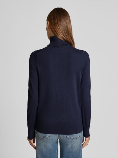 s.Oliver RED LABEL Regular Fit Rollkragenpullover aus Viskose-Mix Marine 5