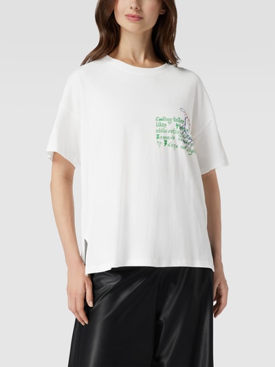 Jake*s Casual T-Shirt mit Motiv-Print Offwhite 4