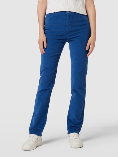 Christian Berg Woman Broek met knoop- en ritssluiting Blauw - 4