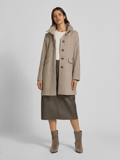 Gil Bret Mantel mit Stehkragen Beige Melange 1