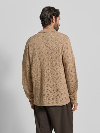 Les Deux Cardigan mit Umlegekragen und Knopfleiste Modell 'Eloi' Beige 5