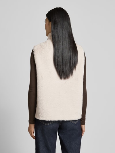 s.Oliver BLACK LABEL Kamizelka o kroju regular fit z pluszu  Gliniany 5