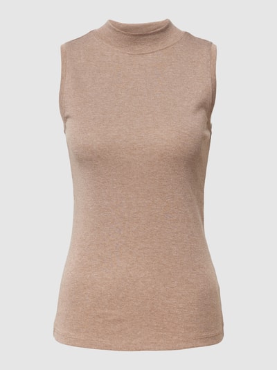 Montego T-Shirt ohne Ärmel Taupe Melange 2