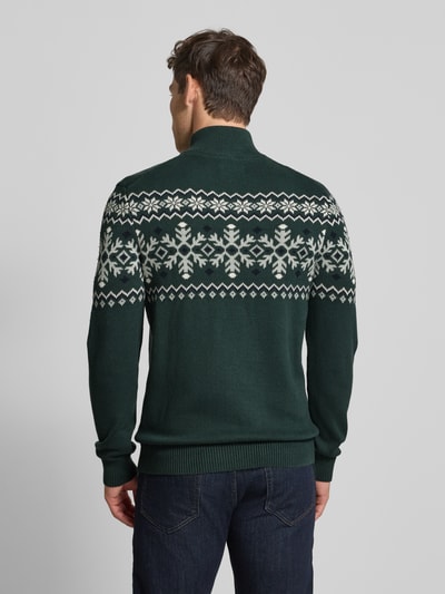 MCNEAL Sweter z dzianiny z kołnierzem Butelkowy zielony 5