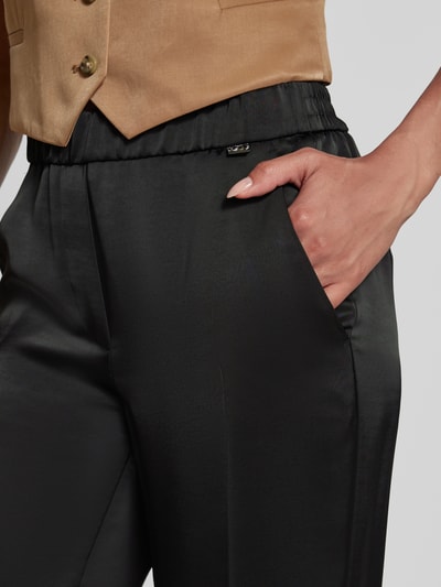 Marc Cain Stoffen broek met elastische band Zwart - 3