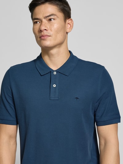 Fynch-Hatton Regular Fit Poloshirt mit Logo-Stitching Dunkelblau 3