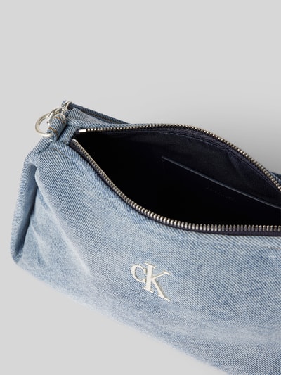 CK Calvin Klein Handtasche mit Label-Stitching Jeansblau 5