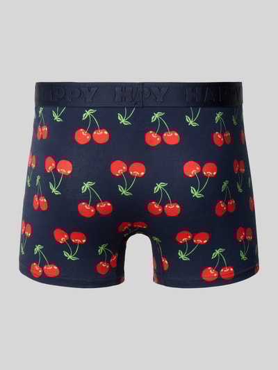 Happy Socks Boxershorts mit elastischem Logo-Bund im 3er-Pack Marine 3