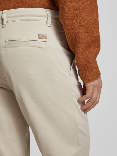 BOSS Orange Regular Fit Chino mit Gürtelschlaufen Beige 3