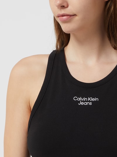 Calvin Klein Jeans Top z tyłem o kroju bokserki  Czarny 3