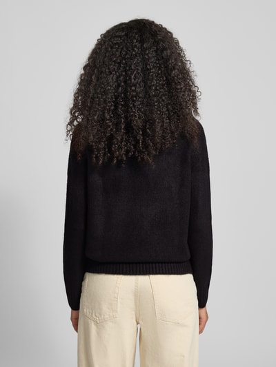 Jake*s Casual Strickpullover mit Stehkragen Black 5