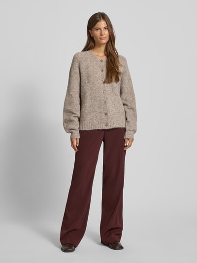 FREE/QUENT Regular Fit Jacke in Strick-Optik Modell 'Luisa' Sand 1