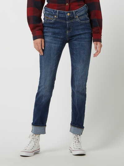 MAC Straight fit jeans met stretch, model 'Rich' Blauw - 4