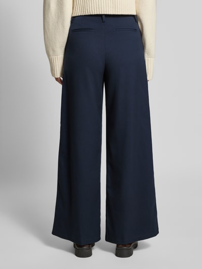 Stefanel Wide Fit Stoffhose mit Viskose-Anteil Modell 'Slouchy' Dunkelblau 5