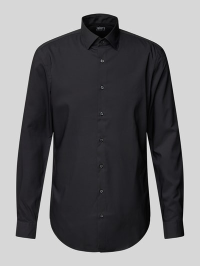 Jake*s Slim Fit Business-Hemd mit Kentkragen Black 2