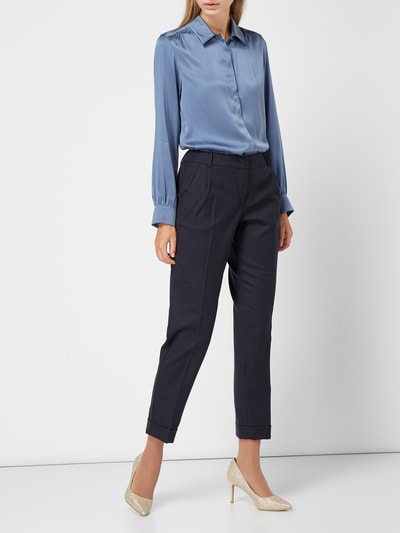 Weekend Max Mara Bundfaltenhose mit Eingrifftaschen  Marine 1