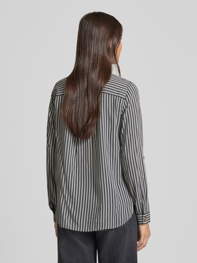 Vero Moda Regular fit overhemdblouse van pure viscose, model 'BUMPY' Zwart - 5