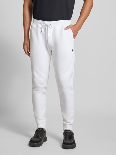 Polo Ralph Lauren Slim Fit Sweatpants mit Tunnelzug Weiss 4