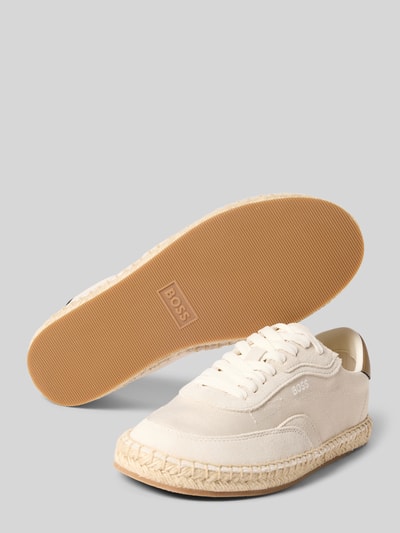 BOSS Sneakersy o niskim kroju z wyhaftowanym logo model 'CARLYNN' Biały 4